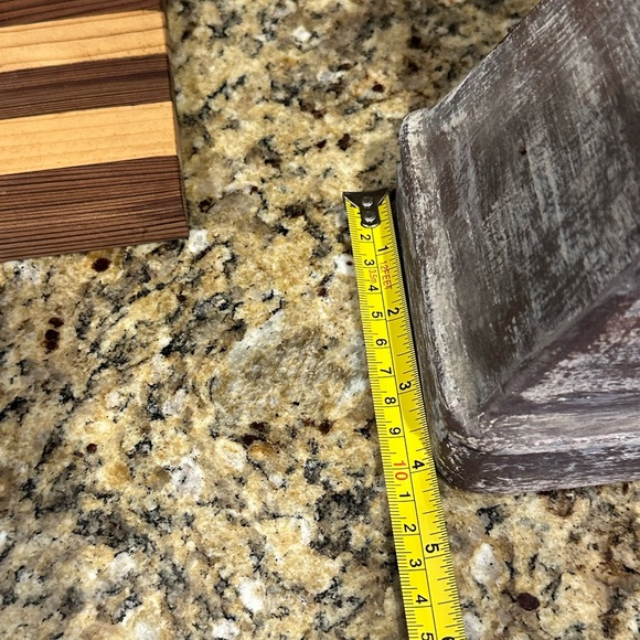 Wood hand carved hand painted Fleur de Lis decor shabby chic farmhouse rustic - Picture 9 of 11